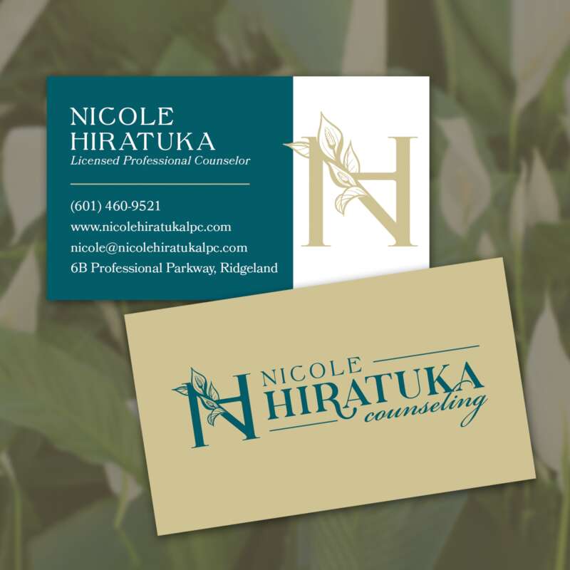 Nicole Hiratuka Counseling Business Cards