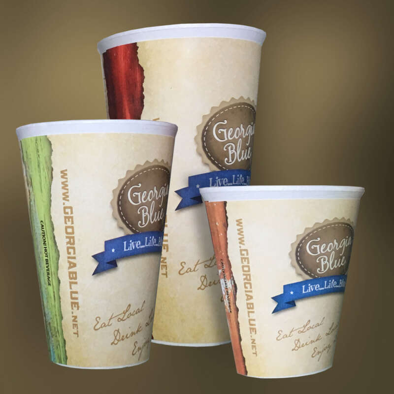 Georgia Blue Coffee Cups