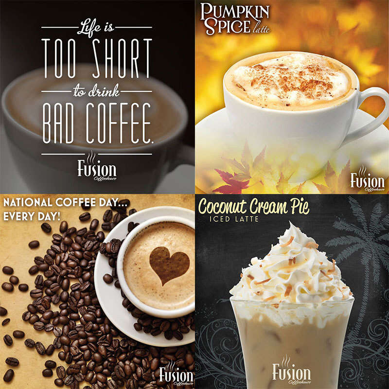 Fusion Coffeehouse Social Media
